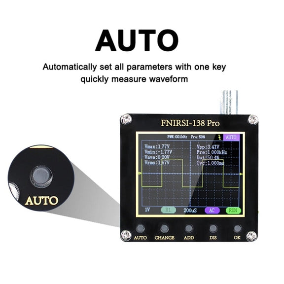 FNIRSI Handheld Small Teaching Maintenance Digital Oscilloscope, Specification: Upgrade Without Battery