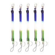5pcs Spring Key Rope Plastic Keychain Environmentally Friendly Elastic Chain(Colorful Random Delivery)