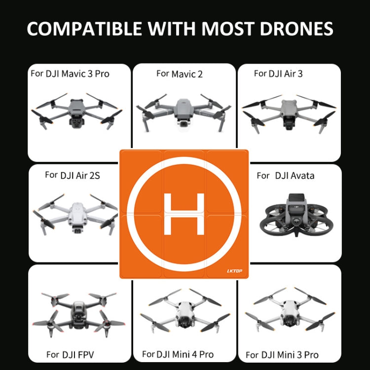LKTOP 65cm Drone Universal Landing Pad Double-sided Water-resistant Foldable RC Aircraft Launch Mat