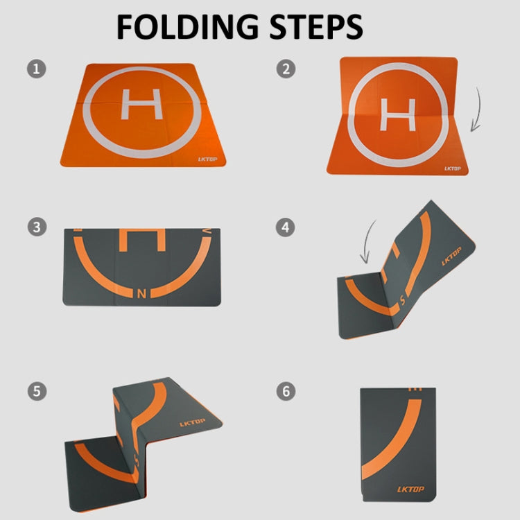 LKTOP 65cm Drone Universal Landing Pad Double-sided Water-resistant Foldable RC Aircraft Launch Mat