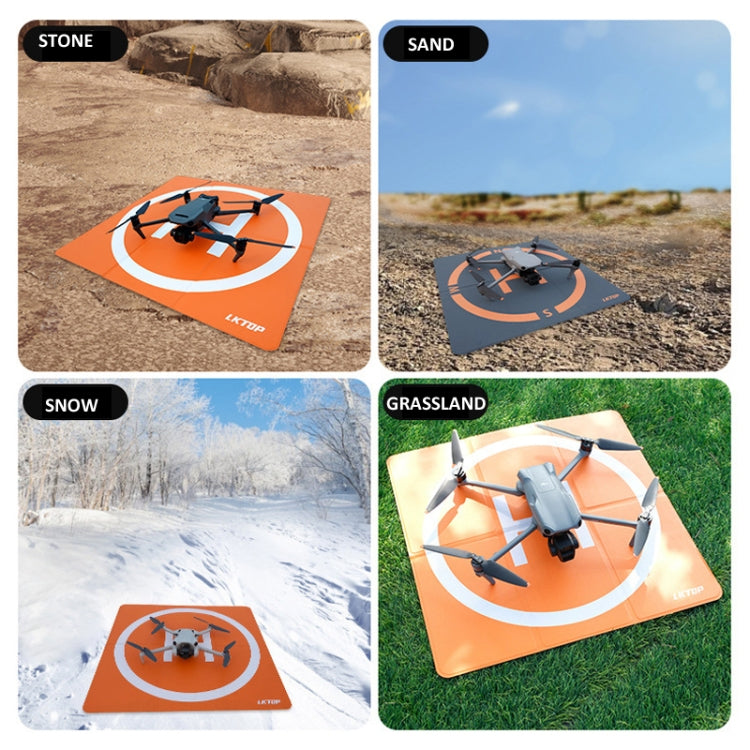 LKTOP 65cm Drone Universal Landing Pad Double-sided Water-resistant Foldable RC Aircraft Launch Mat