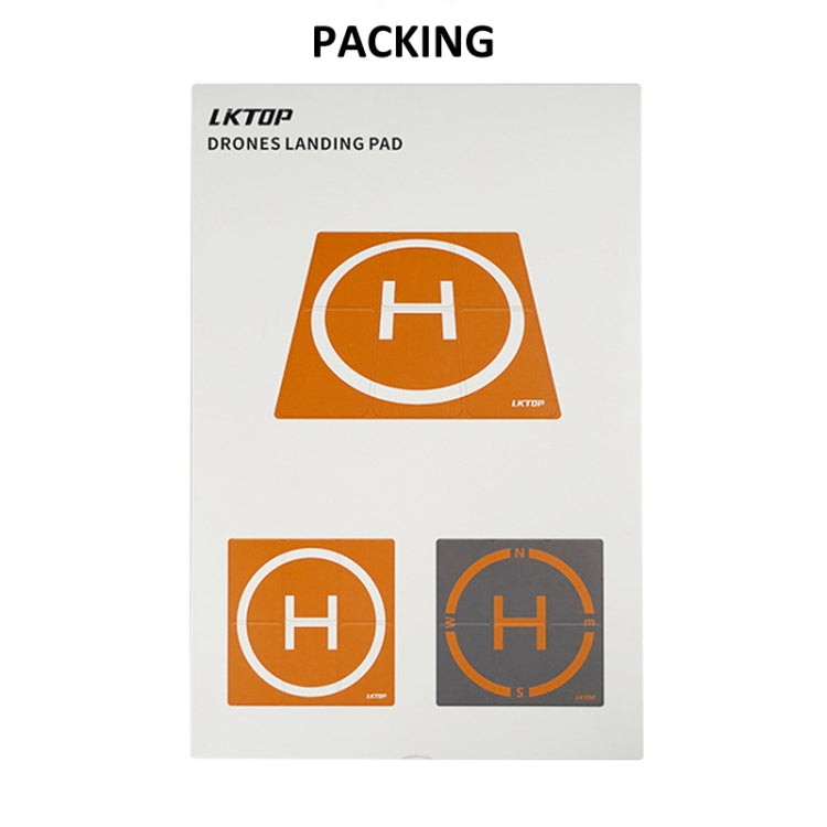 LKTOP 50cm Drone Universal Landing Pad Double-sided Water-resistant Foldable RC Aircraft Launch Mat