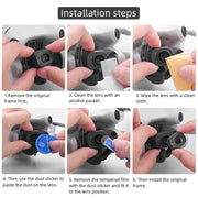 For DJI Mini 4 Pro Sensor / Lens Tempered Film Anti-scratch Protector, Spec: 2 Sets