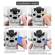 For DJI Mini 4 Pro Sensor / Lens Tempered Film Anti-scratch Protector, Spec: 2 Sets