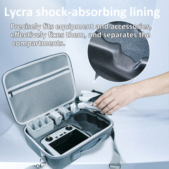 For DJI Mini 4 Pro / Mini 3 Pro LKTOP Carrying Case Water-resistant Shoulder Bag Handbag, Style: Nylon