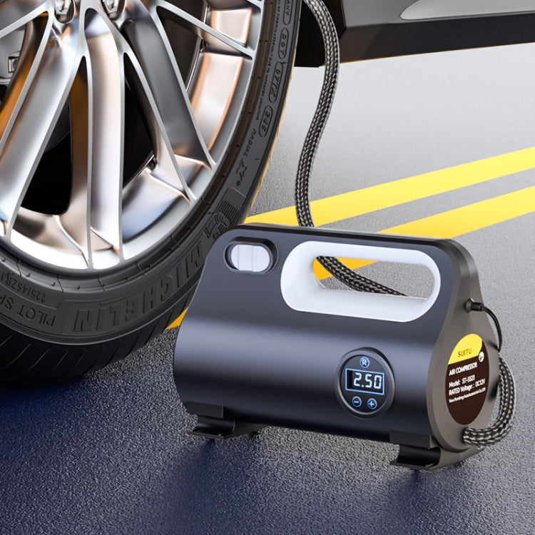 SUITU ST-5523 Vehicle Portable Pneumatic Pump With Cable Powerful Automobile Tire Inflator, Model: Digital