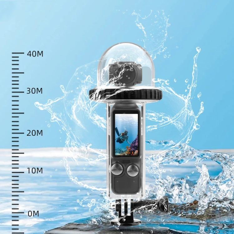 For DJI Osmo Pocket 3 BRDRC 40m Depth Water-resistant Case Diving Housing Cover(Black Handle)