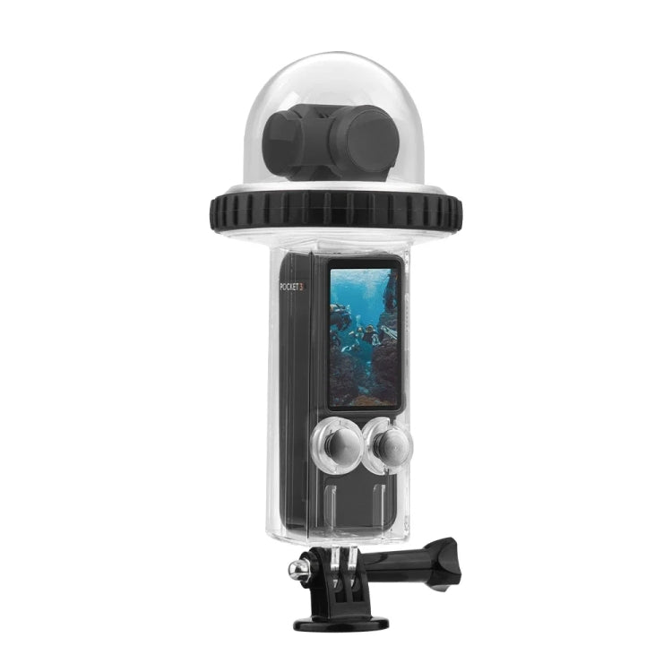 For DJI Osmo Pocket 3 BRDRC 40m Depth Water-resistant Case Diving Housing Cover(Black Handle)