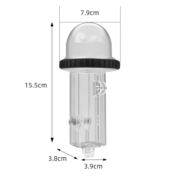 For DJI Osmo Pocket 3 BRDRC 40m Depth Water-resistant Case Diving Housing Cover(Black Handle)