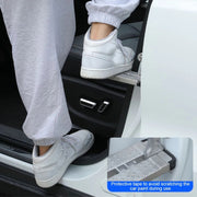 Car Hook Door Foldable Foot Pedal with Safety Hammer(Black)