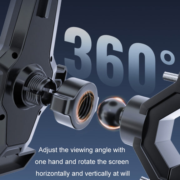 Cycling Bicycle Automatic Locking Mobile Phone Holder(Handlebars)