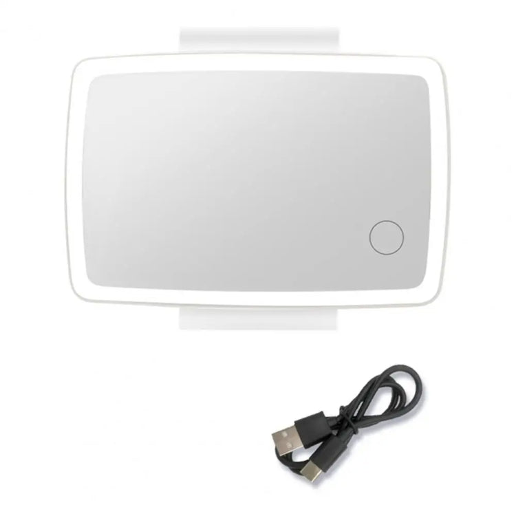 Car Sun Visor LED Light Cosmetic Mirror(White)