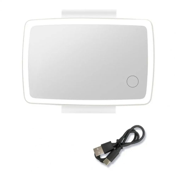Car Sun Visor LED Light Cosmetic Mirror(White)