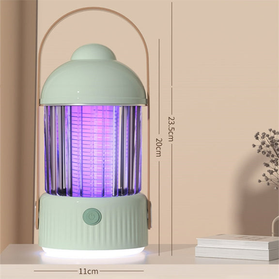 Electric Shock Type Home Night Light Mosquito Killer Outdoor Camping Lamp, Spec: 4000 mAh(Yellow)
