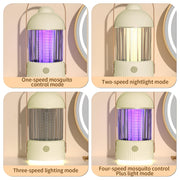 Electric Shock Type Home Night Light Mosquito Killer Outdoor Camping Lamp, Spec: 4000 mAh(Yellow)