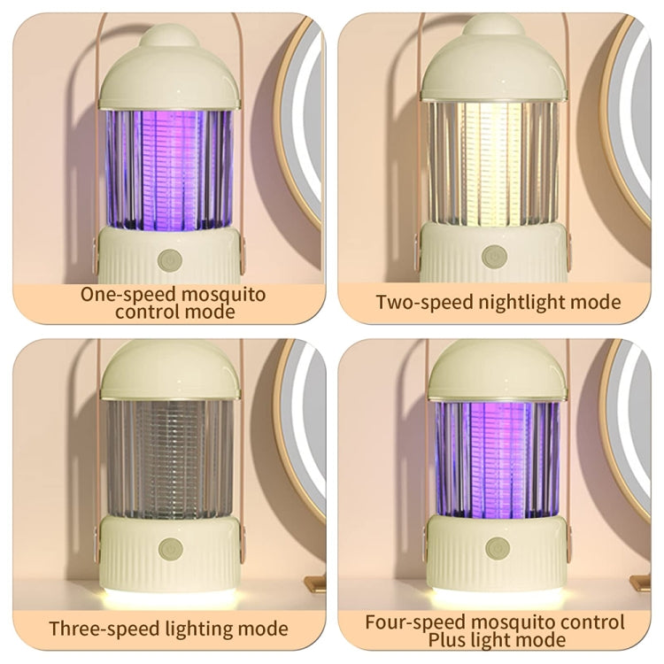 Electric Shock Type Home Night Light Mosquito Killer Outdoor Camping Lamp, Spec: 2000 mAh(Green)