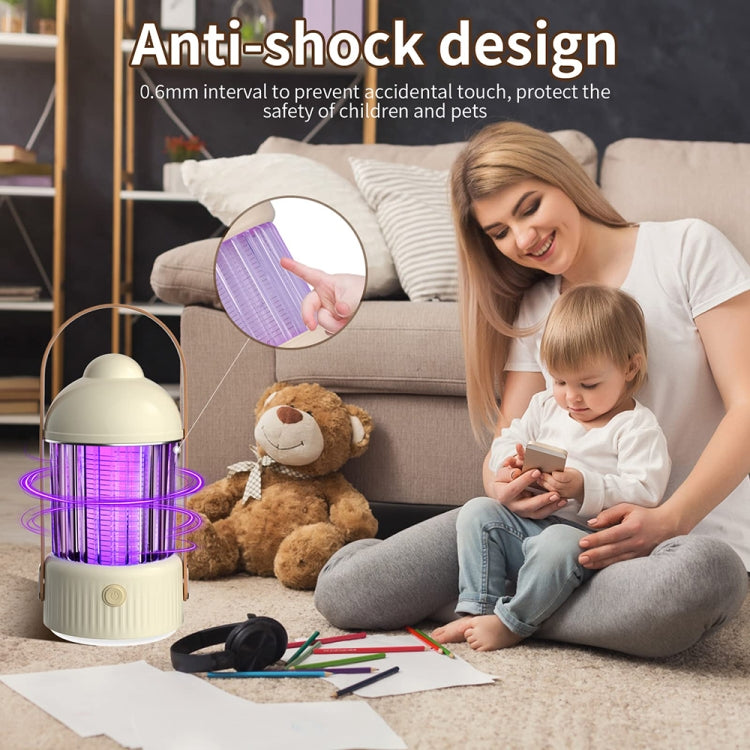 Electric Shock Type Home Night Light Mosquito Killer Outdoor Camping Lamp, Spec: Plug-in Model(Yellow)