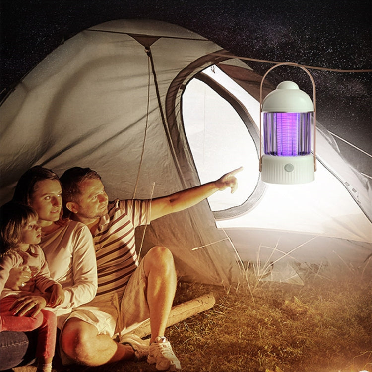 Electric Shock Type Home Night Light Mosquito Killer Outdoor Camping Lamp, Spec: 2000 mAh(Green)