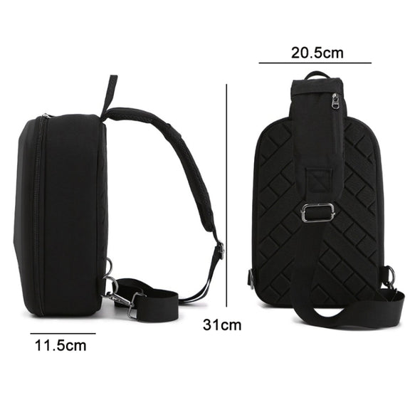 For DJI Mini 4 Pro Drone Chest Bag Backpack Crossbody Bag Storage Box(Black)