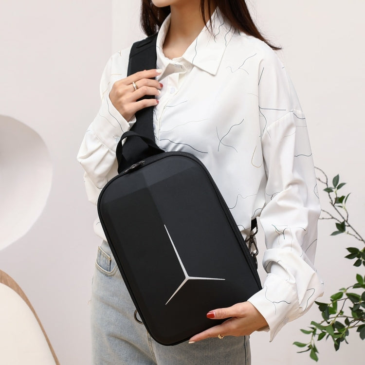 For DJI Mini 4 Pro Drone Chest Bag Backpack Crossbody Bag Storage Box(Black)