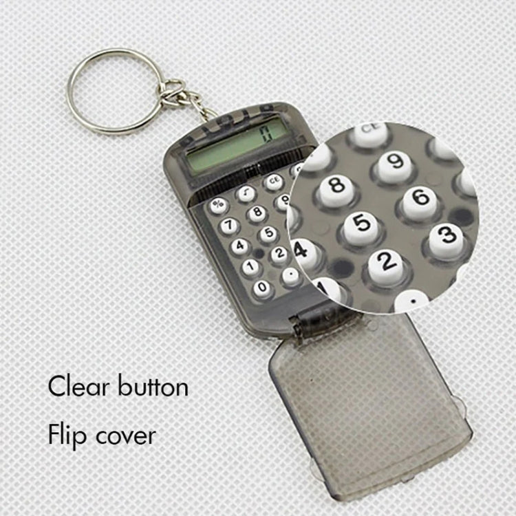 Flip Top Portable Mini Calculator Student Exam Office Calculator(Black)