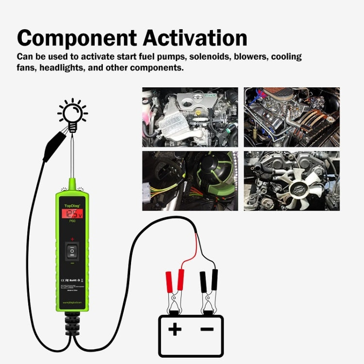 JDiag 6-30V Voltage Detector Automotive Power Circuit Diagnostic Diode(P60)