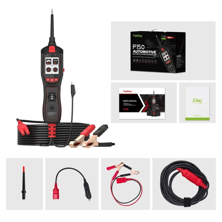 JDiag 6-30V Electrical Detector Fuel Injector Signal Detection Vehicle System Diagnosis(P150)