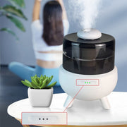 FS102 2L Ultrasonic Aromatherapy Colorful Night Light Desktop Humidifier, Spec: EU Plug(White)