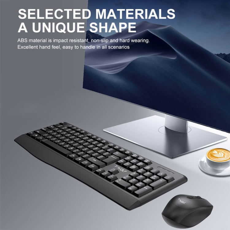 T-WOLF TF-100 2.4G Bluetooth Laptop Office Wireless Keyboard and Mouse Set(Set)