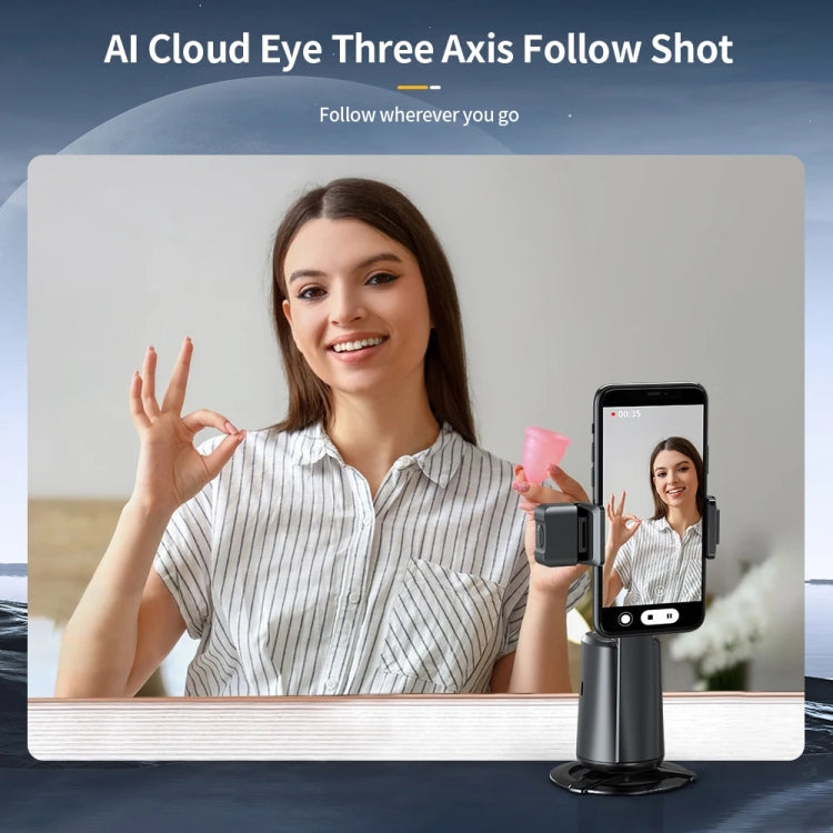 Pixel A200  Auto Tracking Gimbal Stabilizer 360 Degree Rotation Selfie Stick With Fill Light Set 1