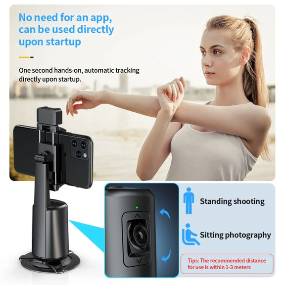 Pixel A200  Auto Tracking Gimbal Stabilizer 360 Degree Rotation Selfie Stick With Fill Light Set 1