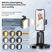 Pixel A200  Auto Tracking Gimbal Stabilizer 360 Degree Rotation Selfie Stick With Fill Light Set 1