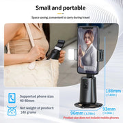 Pixel A200  Auto Tracking Gimbal Stabilizer 360 Degree Rotation Selfie Stick With Fill Light Set 1