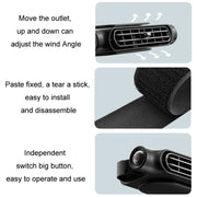 Car Turbine High Wind USB Plug-in Seat Back Fan(CF03 White)