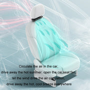 Car Turbine High Wind USB Plug-in Seat Back Fan(CF03 White)