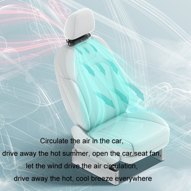 Car Turbine High Wind USB Plug-in Seat Back Fan(CF03 Black)