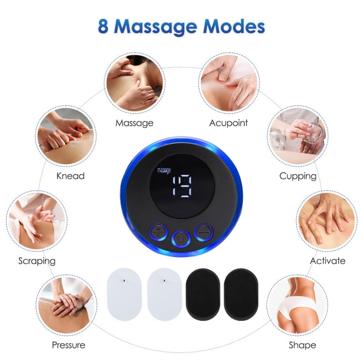 SC-195B Mini Cervical Massage Stickers EMS Pulse Meridian Therapy Instrument, Spec: 4-In-1 Upgrade Jack