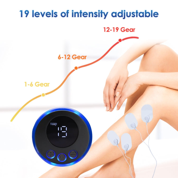 SC-195B Mini Cervical Massage Stickers EMS Pulse Meridian Therapy Instrument, Spec: 2-In-1 Remote Upgrade Jack