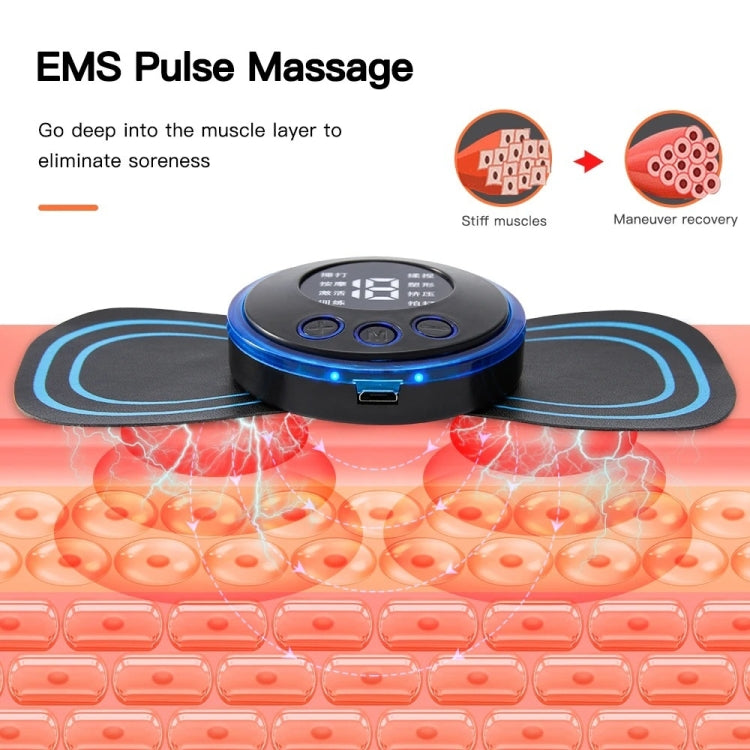 SC-195B Mini Cervical Massage Stickers EMS Pulse Meridian Therapy Instrument, Spec: 2-In-1 Remote Upgrade Jack