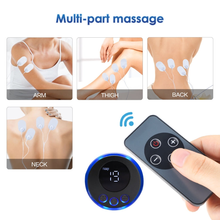 SC-195B Mini Cervical Massage Stickers EMS Pulse Meridian Therapy Instrument, Spec: 4-In-1 Upgrade Jack