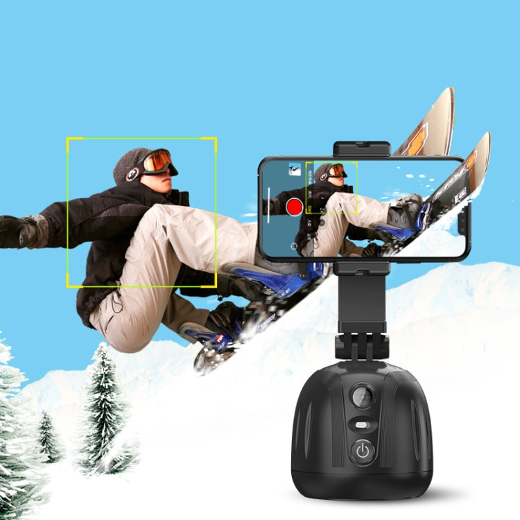 360 Degree Intelligent Follow Live Video Recording Desktop Stabilizer(Black)