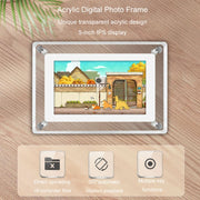 5 Inch HD Digital Photo Frame Crystal Advertising Player 1080P Motion Video Picture Display Player(US Plug)