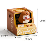 Cartoon Game Console Shape USB Charging Portable Bladeless Halter Fan(Beat Gophers)