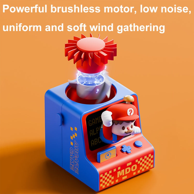 Cartoon Game Console Shape USB Charging Portable Bladeless Halter Fan(Beat Gophers)