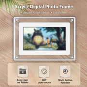 7 Inch Acrylic HD Digital Photo Frame Desktop Smart Motion Video Player Ornament(UK Plug)