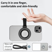 3 In 1 Magnetic Wireless Charger Mobile Phone Ring Holder(Black)