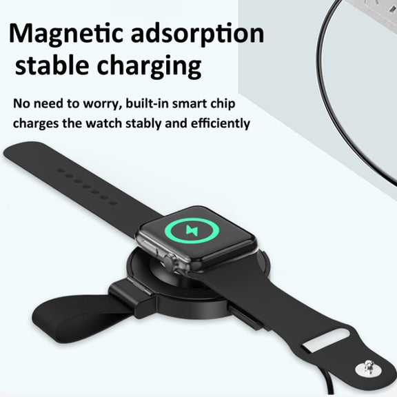 3 In 1 Magnetic Wireless Charger Mobile Phone Ring Holder(Black)