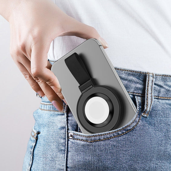 3 In 1 Magnetic Wireless Charger Mobile Phone Ring Holder(Black)