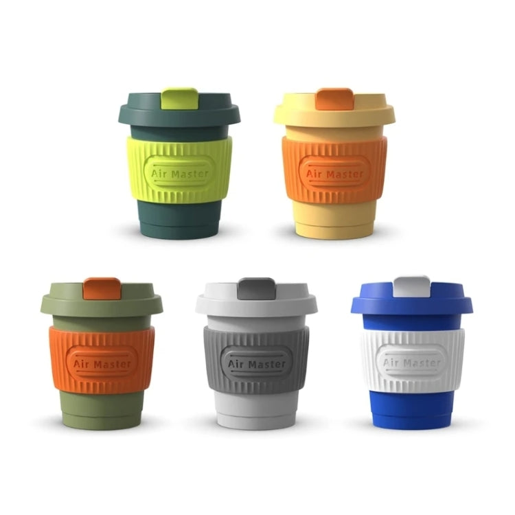 BEN.JACK Coffee Cup Car Perfume Air Conditioner Air Outlet Aromatherapy Ornaments(Light Green+Orange)
