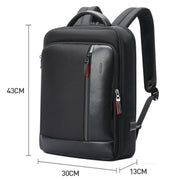 Bopai 751-006641A Large Capacity Anti-theft Water-resistant Laptop Business Backpack(Black)